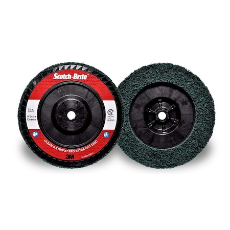 3M Clean and Strip XT Pro Extra Cut Disc, XC-DC, A/O Extra Coarse, Green, 7 in x 7100175493